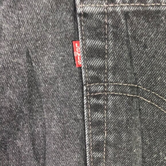 Vintage Levi's 550 Jeans Womens 22W Fit 39 x 31.5 Black Relaxed Fit Tapered Leg - Picture 5 of 14